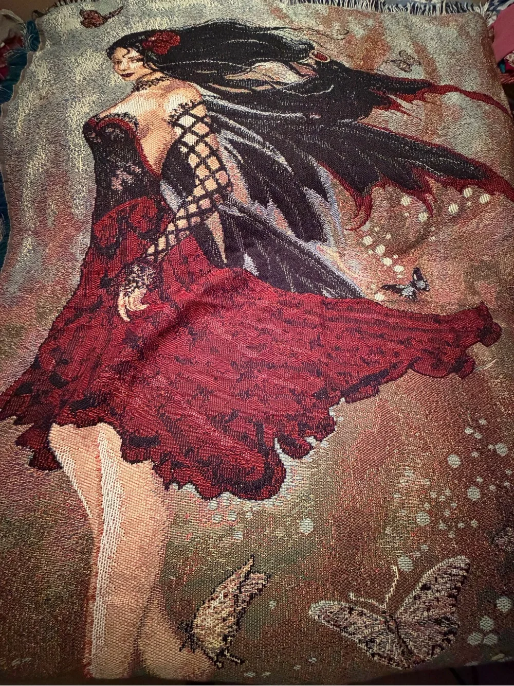 Gothic Fairy Fantasy Art Tapestry/Blanket Throw Northwest Co. 60
